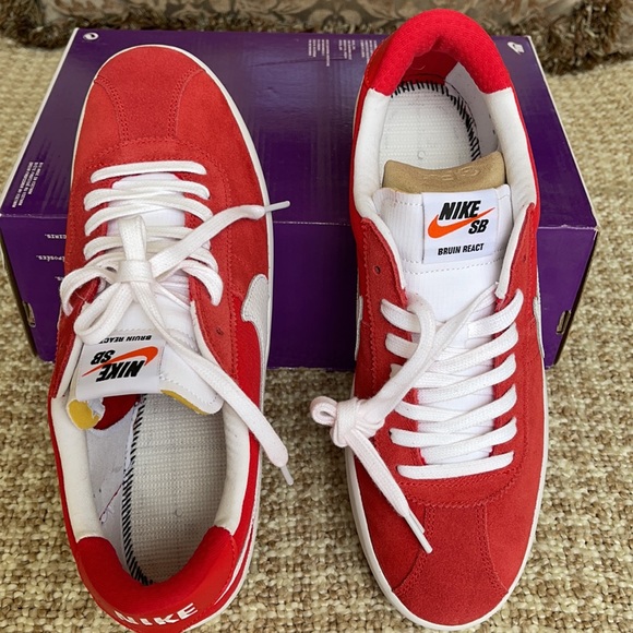 Nike SB Bruin React University Red/White Men’s - Picture 12 of 16